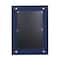 31&#x22; Blue Wood Contemporary Wall Mirror